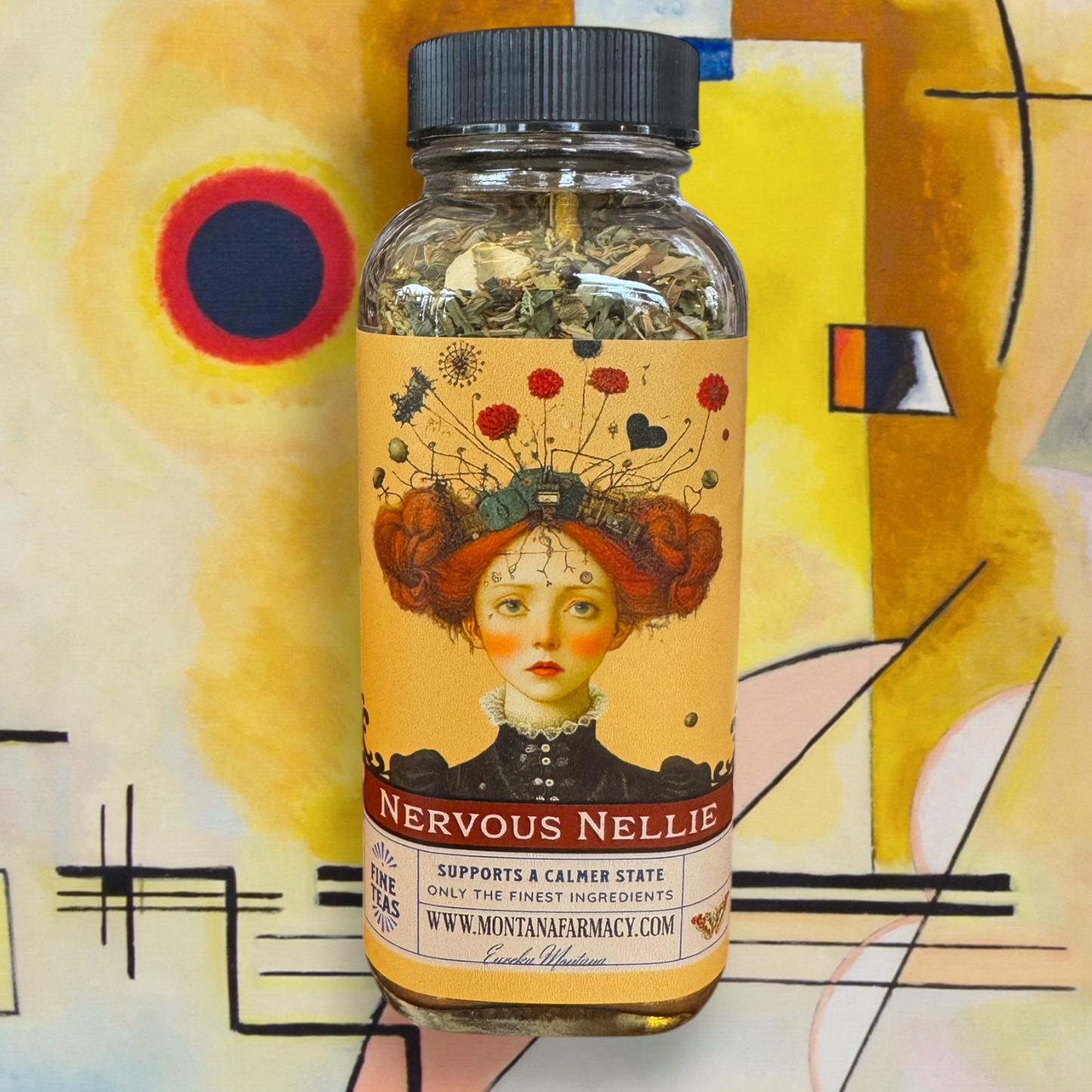 Lil Miss Nervous Nellie Calm Yer Nerves Worry Wort Tea