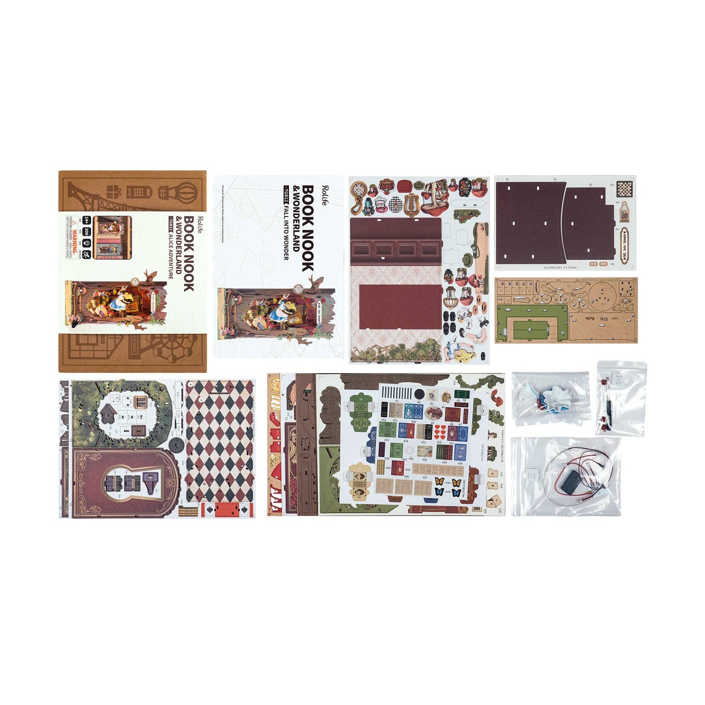 DIY Miniature Book Nook Kit: Fall into Wonder