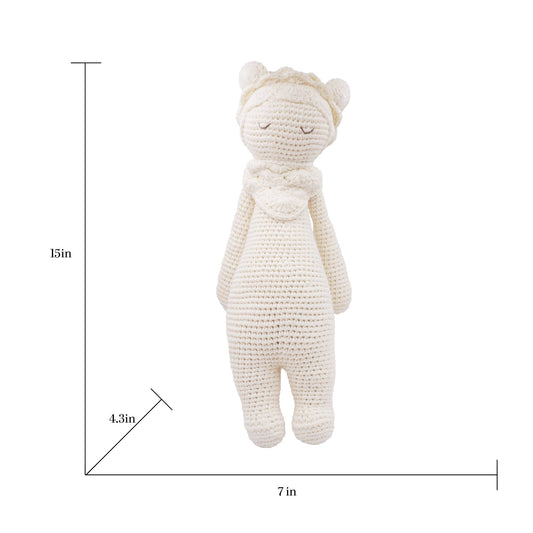 Handmade Crochet Doll: Platinum Leo the Softie