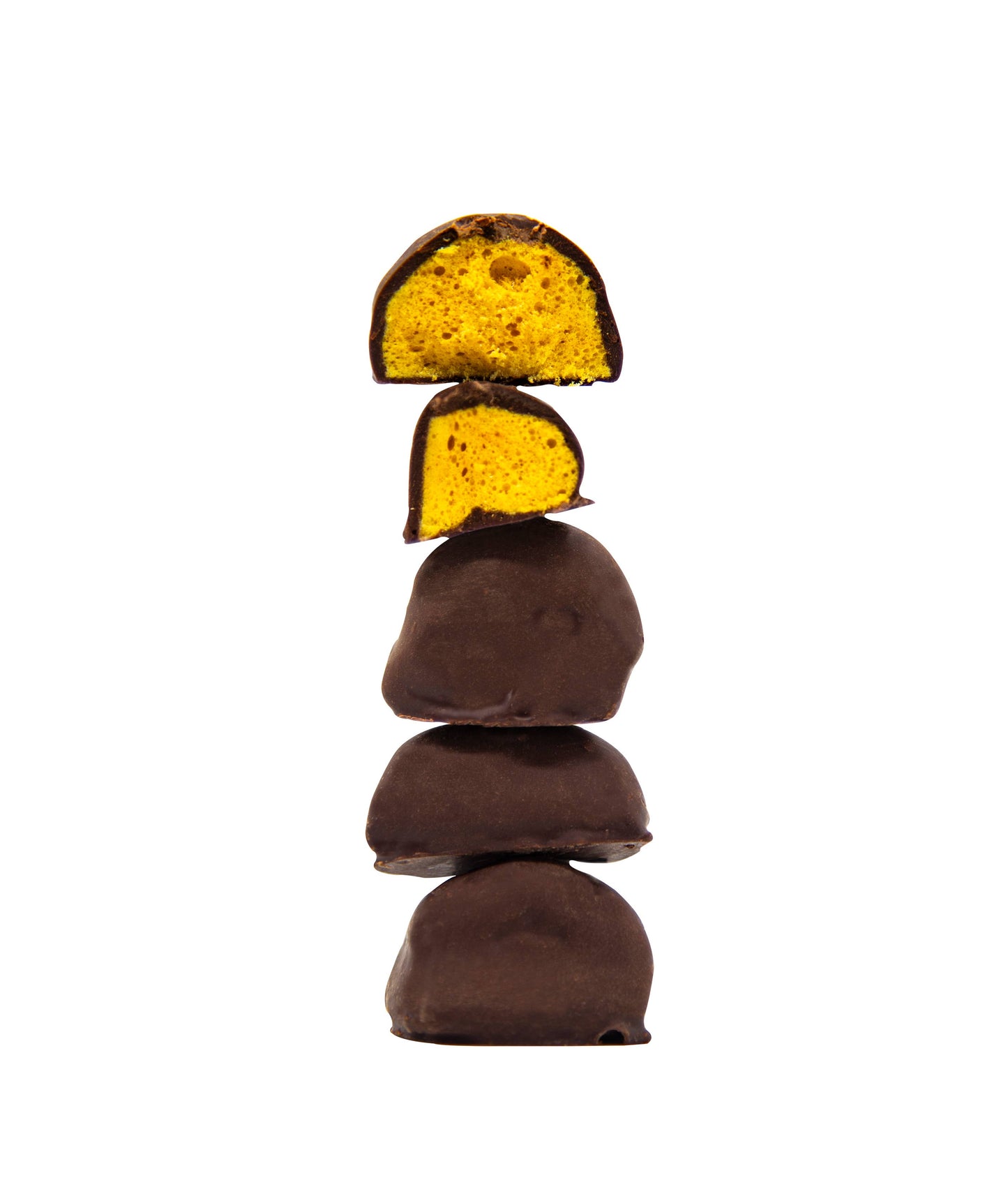 70% Dark Orange Belgian Chocolate Honeycomb pouches 100g