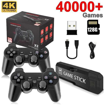 GD10 Video Game Console 128GB Built in 40000 Retro Handheld Game Player Console Wireless Controller TV Game Stick 4K HD GBA Y241109