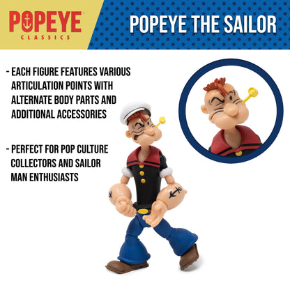 Boss Fight Studio: Action Figures and Collectibles - Popeye Classics Action Figure: Popeye the Sailor Man