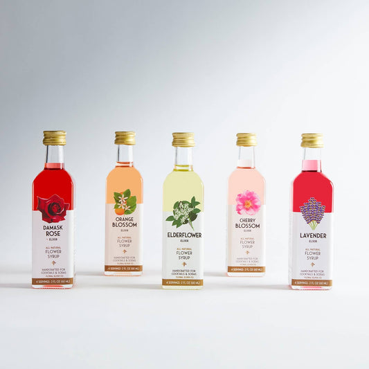 The Classics Flower Cocktail Kit. 5-Pack Flower Syrups.