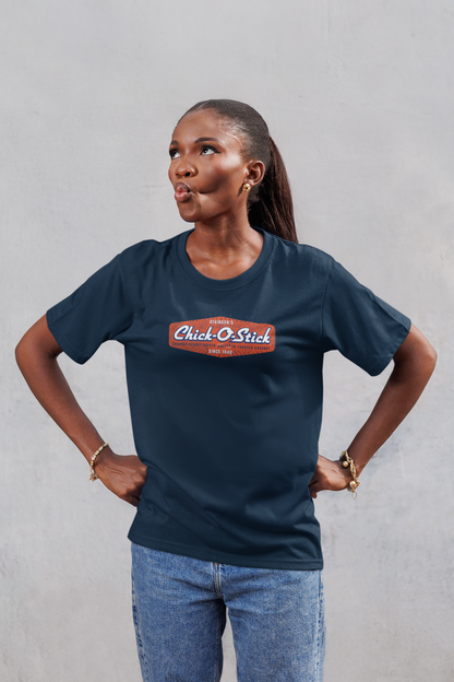 unisex chick o stick candy shirt styled casually nostalgic candy lover outfit