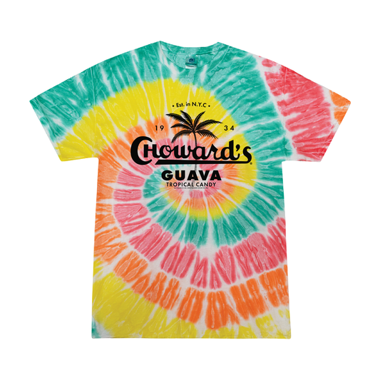 chowards guava tropical tie dye graphic t shirt retro candy brand unisex nostalgia tee