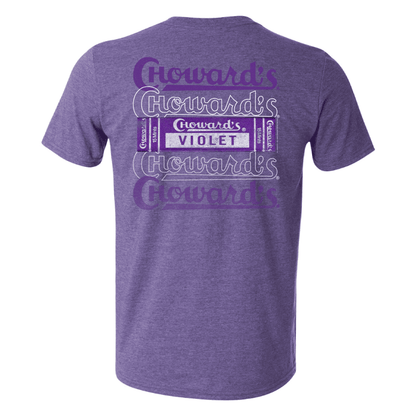 chowards violet fine mints since 1934 graphic t shirt retro candy brand unisex nostalgia tee