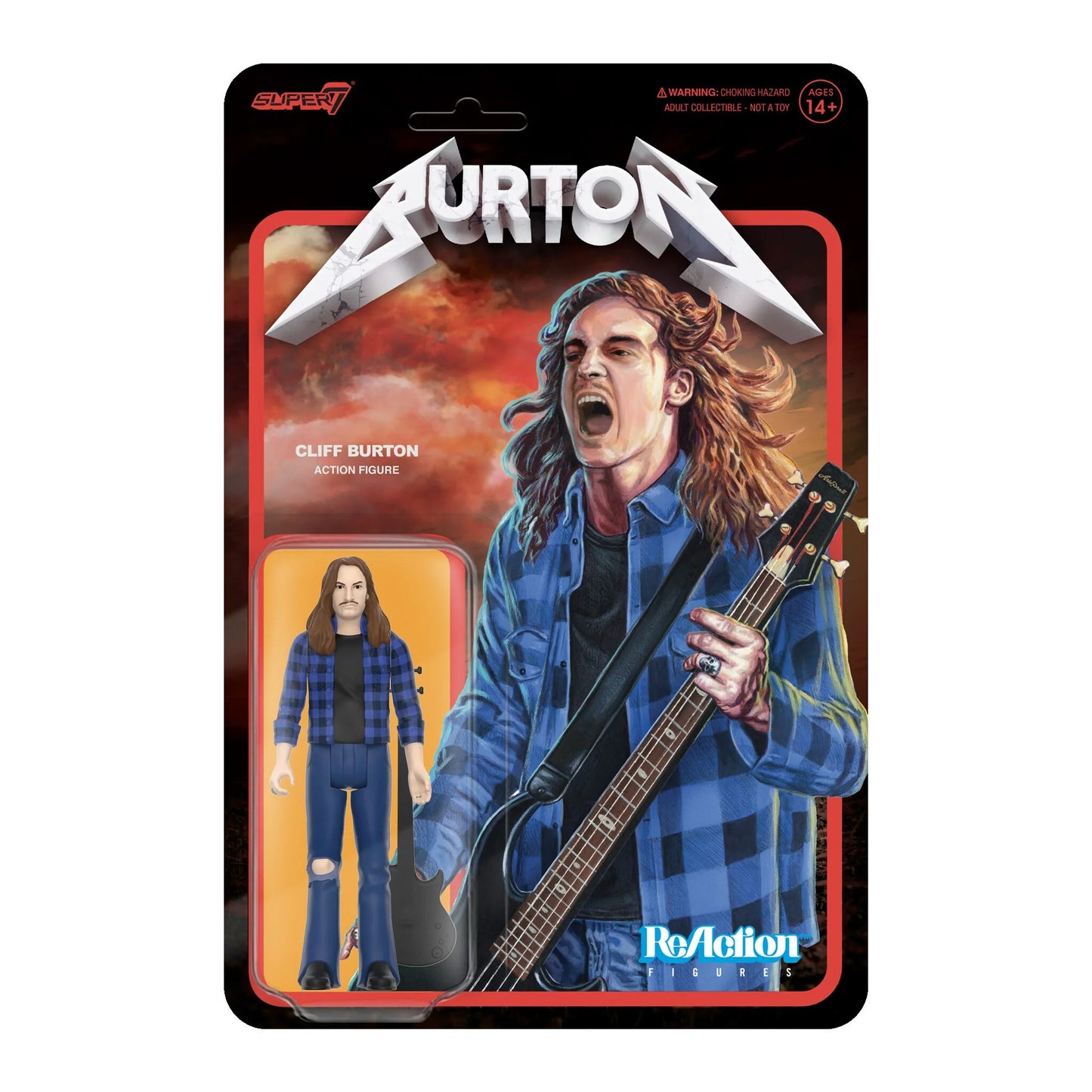 Cliff Burton ReAction Figure- Cliff Burton (Flannel Shirt)