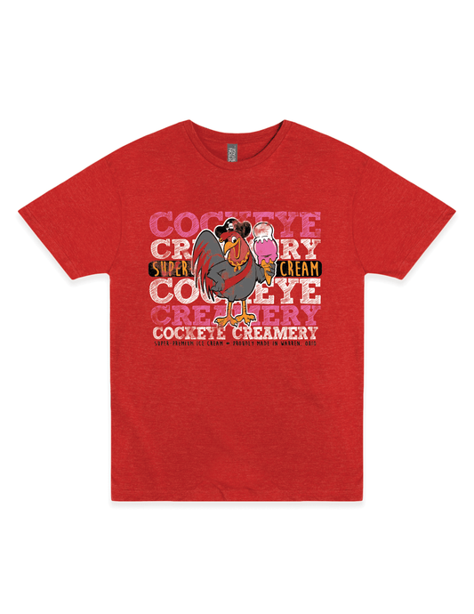 cockeye creamery brand colors graphic t shirt ice cream brand unisex warren ohio tee
