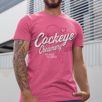 unisex cockeye creamery ice cream cone shirt styled casually ice cream lover outfit