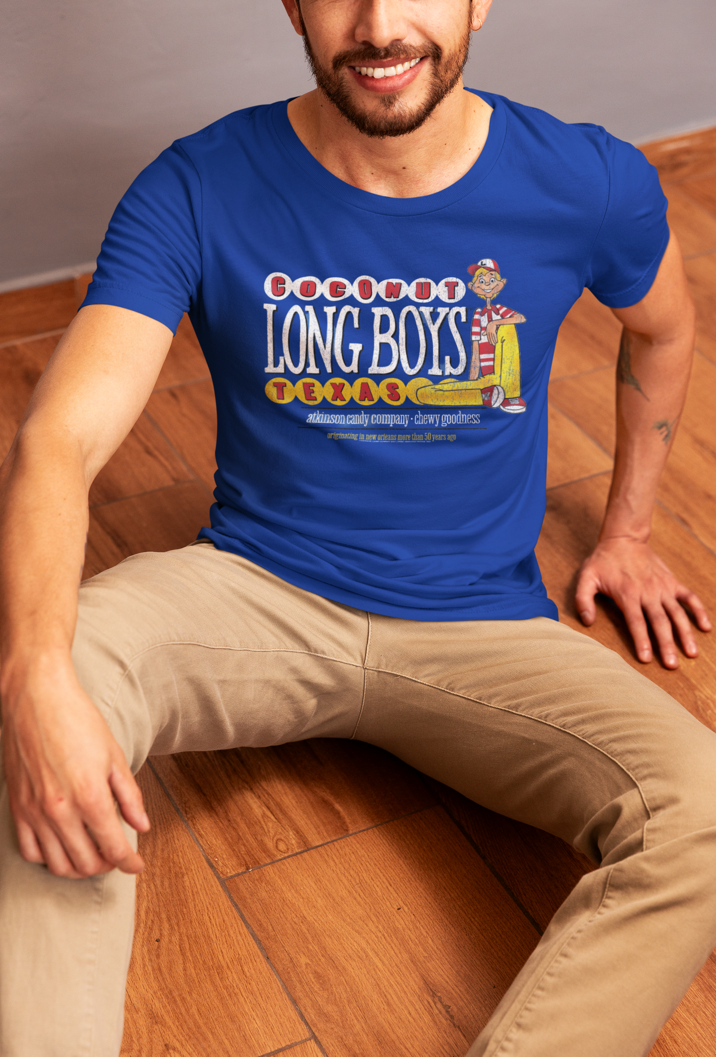 unisex coconut long boys t shirt styled casually retro candy brand outfit nostalgic look