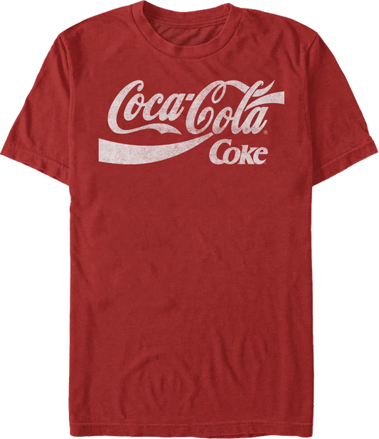 Distressed Logo Coca-Cola T-Shirt