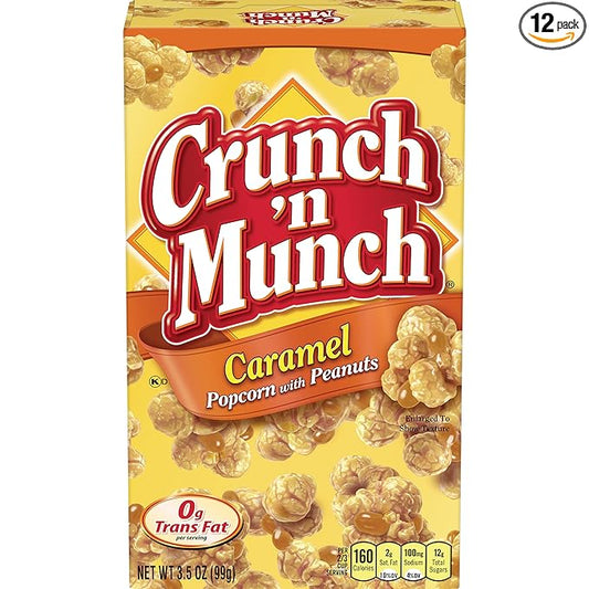 Crunch 'N Munch Caramel W/ Peanuts 3.5oz