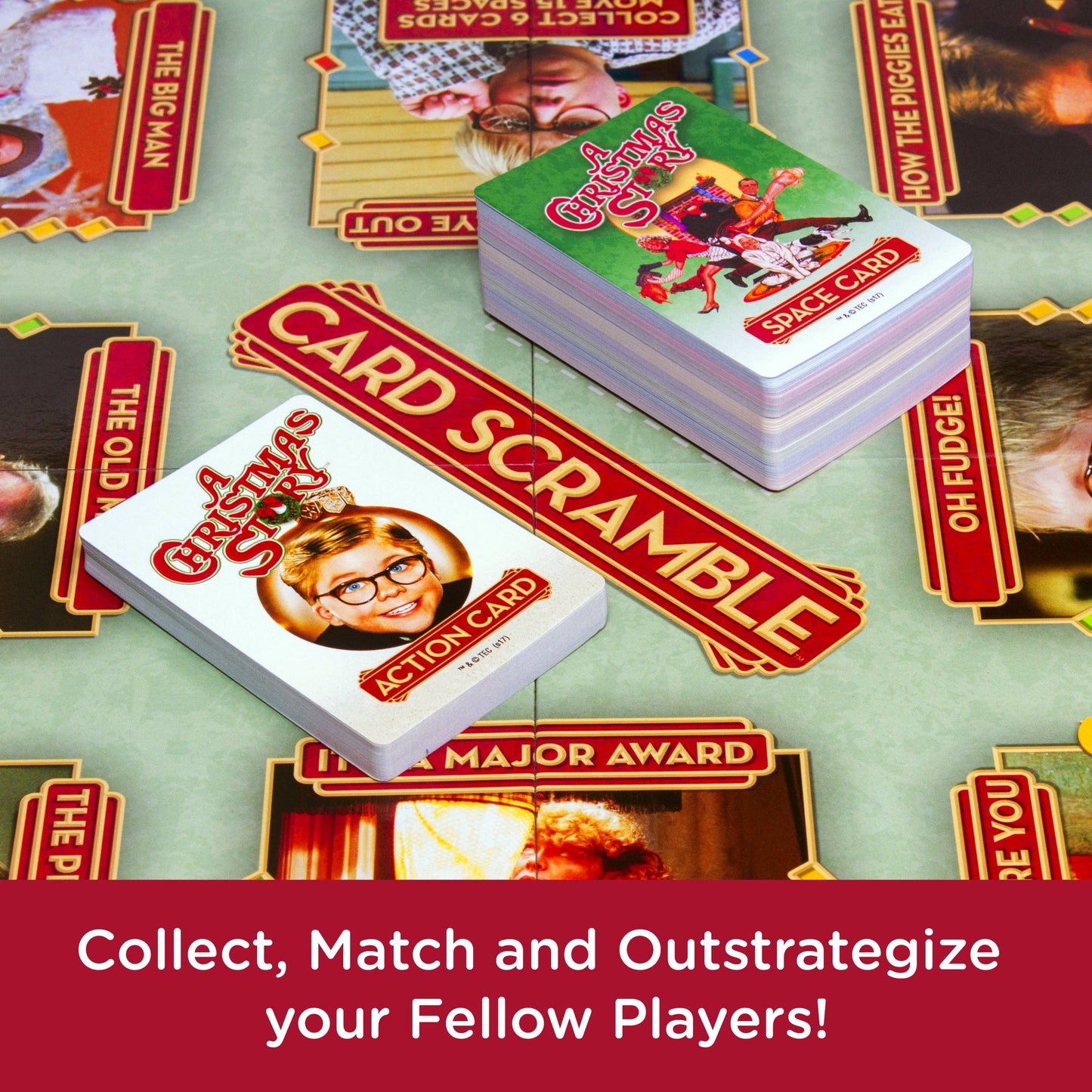 A Christmas Story Card Scramble Board Game