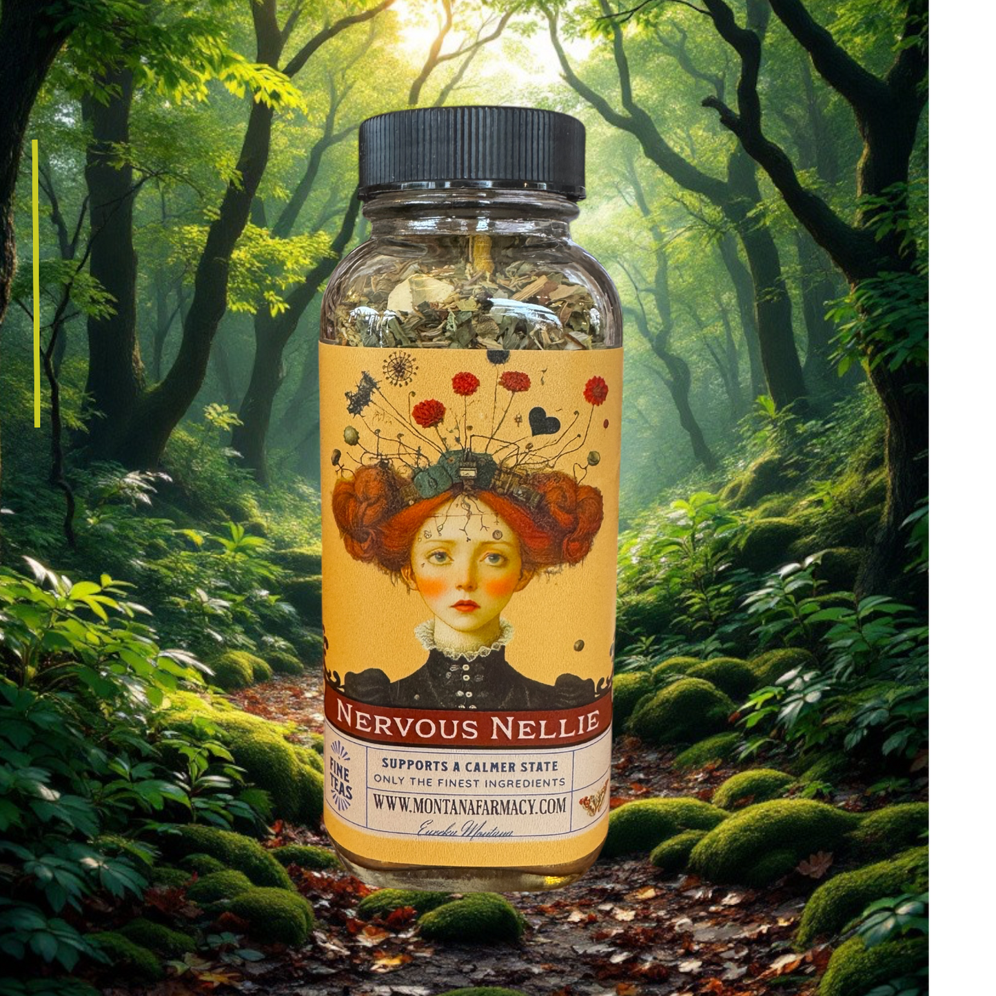 Lil Miss Nervous Nellie Calm Yer Nerves Worry Wort Tea