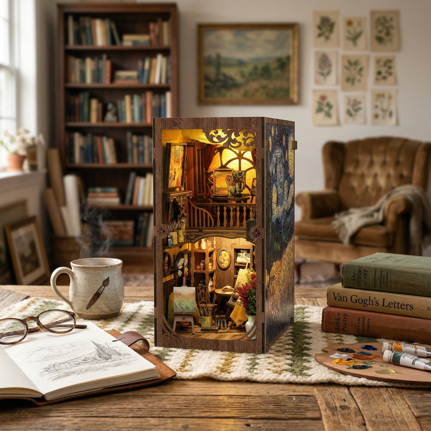 DIY Book Nook Kit: Golden Twilight Studio