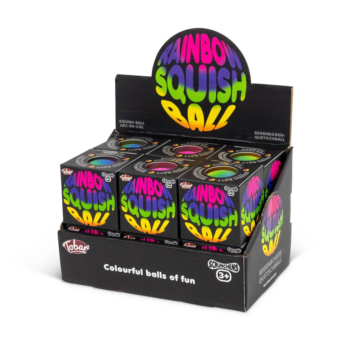 Showcase - Scrunchems® Rainbow Squishy Ball Fidget Toy (1pc)