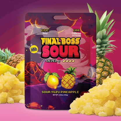 Final Boss Sour - Yuzu Pineapple (Level 4) (4 Pack)