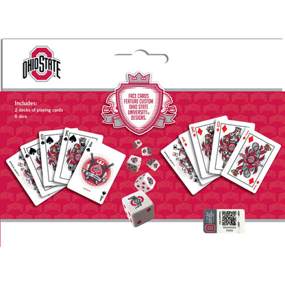 Ohio State Buckeyes - 2-Pack Playing Cards & Dice Set