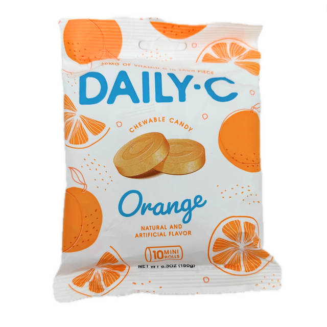 Daily-C with 10 Mini Rolls- Orange Peg Bag