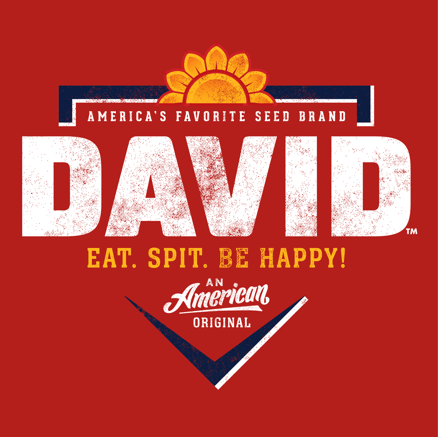 close up of david sunflower seeds homeplate logo graphic
