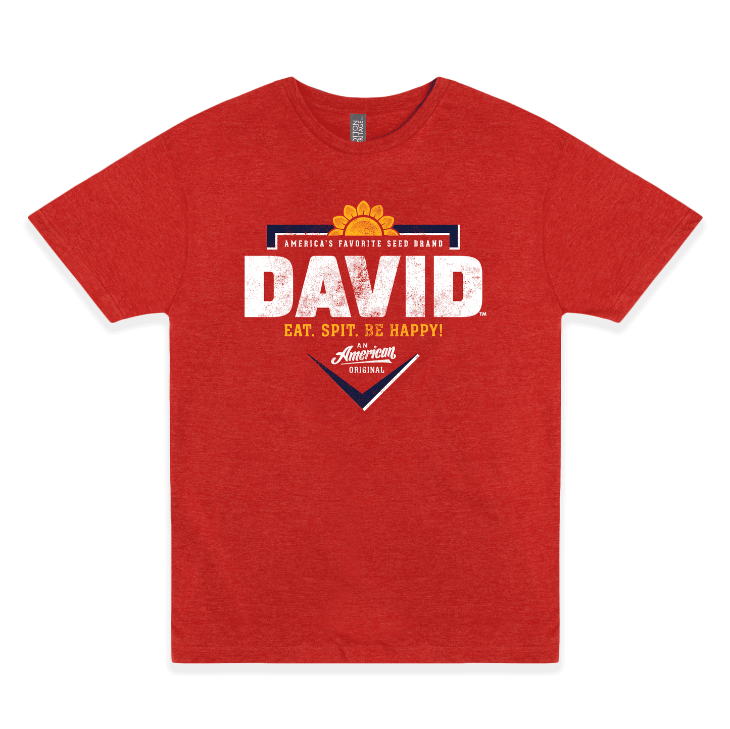 david sun flower seeds Official DAVID Sunflower Seeds T-Shirt – Homeplate Logo Tee