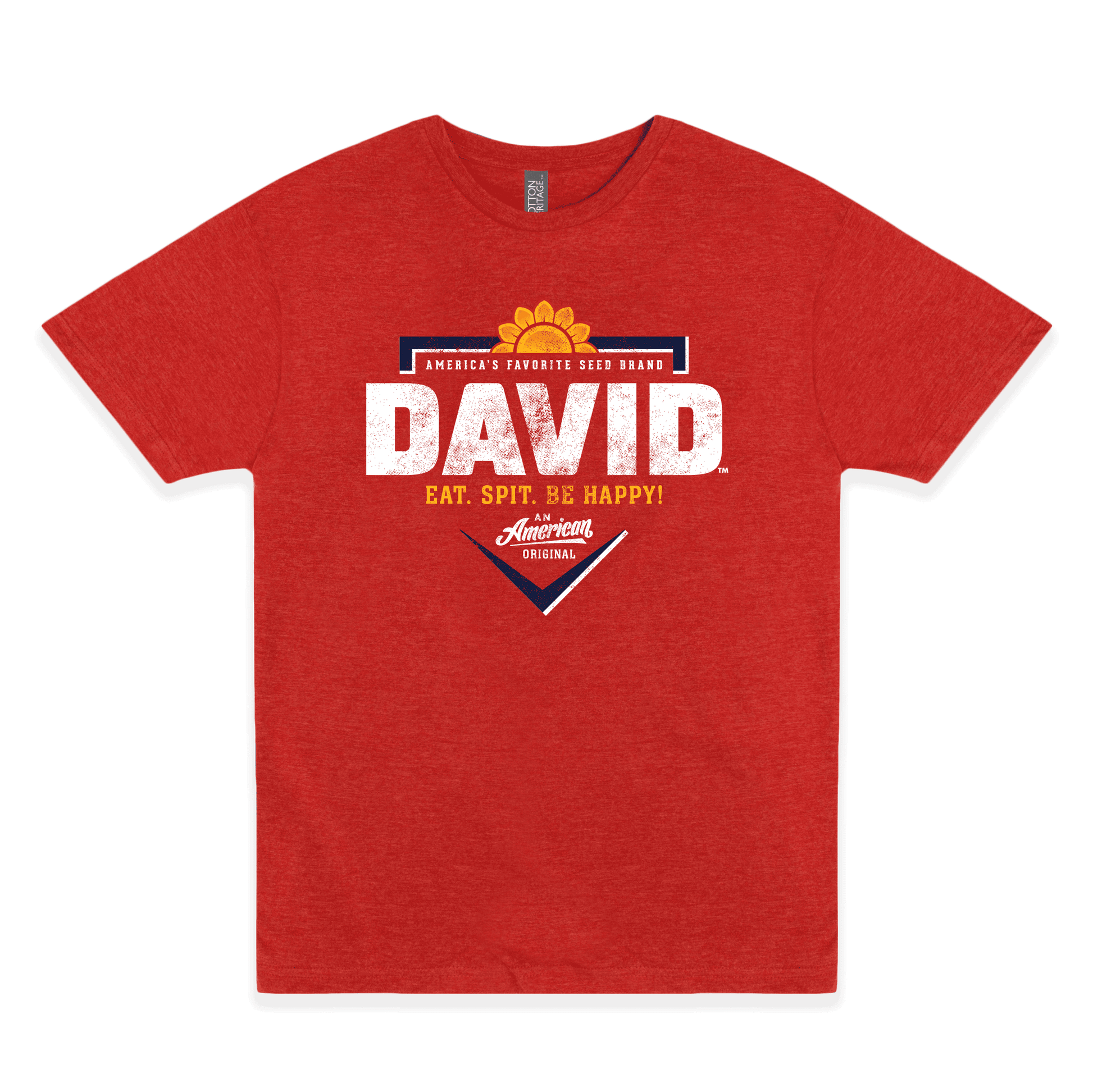 official david sunflower seeds homeplate logo graphic t shirt vintage baseball snack unisex tee