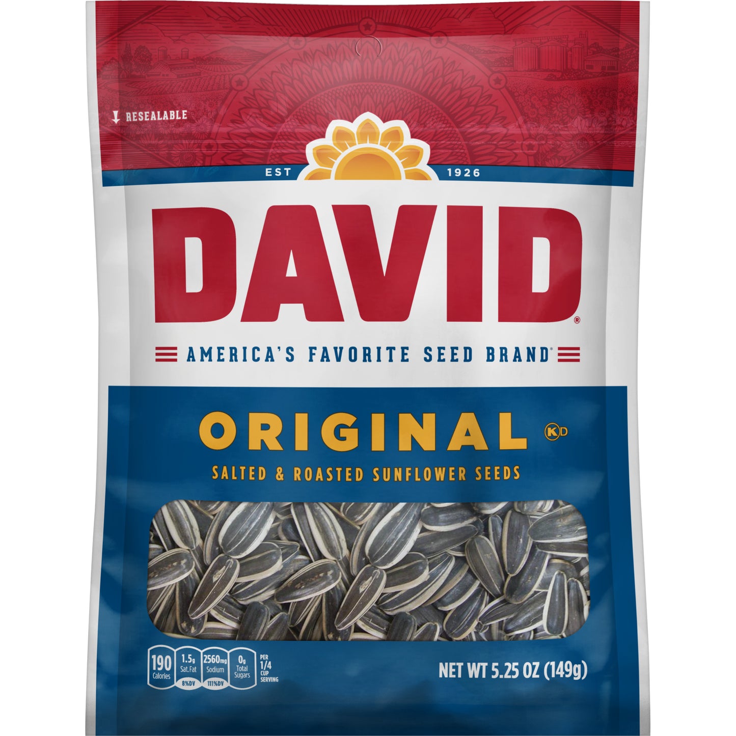 DAVID Sunflower Seeds Original 5.25oz