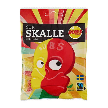 BUBS Godis: Sour Foam Skulls (90g) Swedish Candy