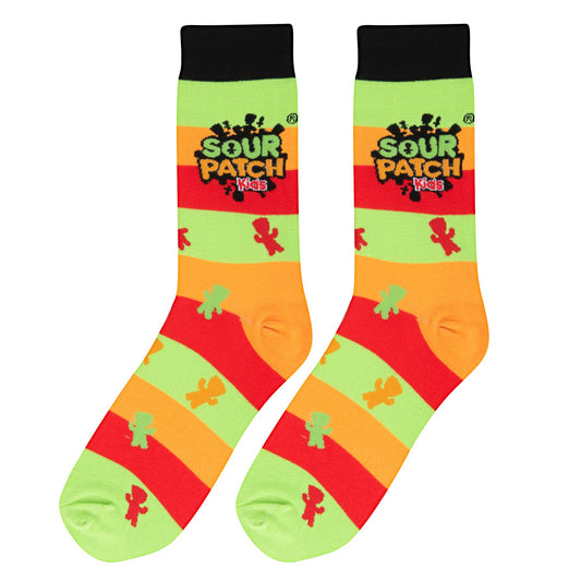 Crazy Socks - Mens Crew - Sour Patch Kids Stripes