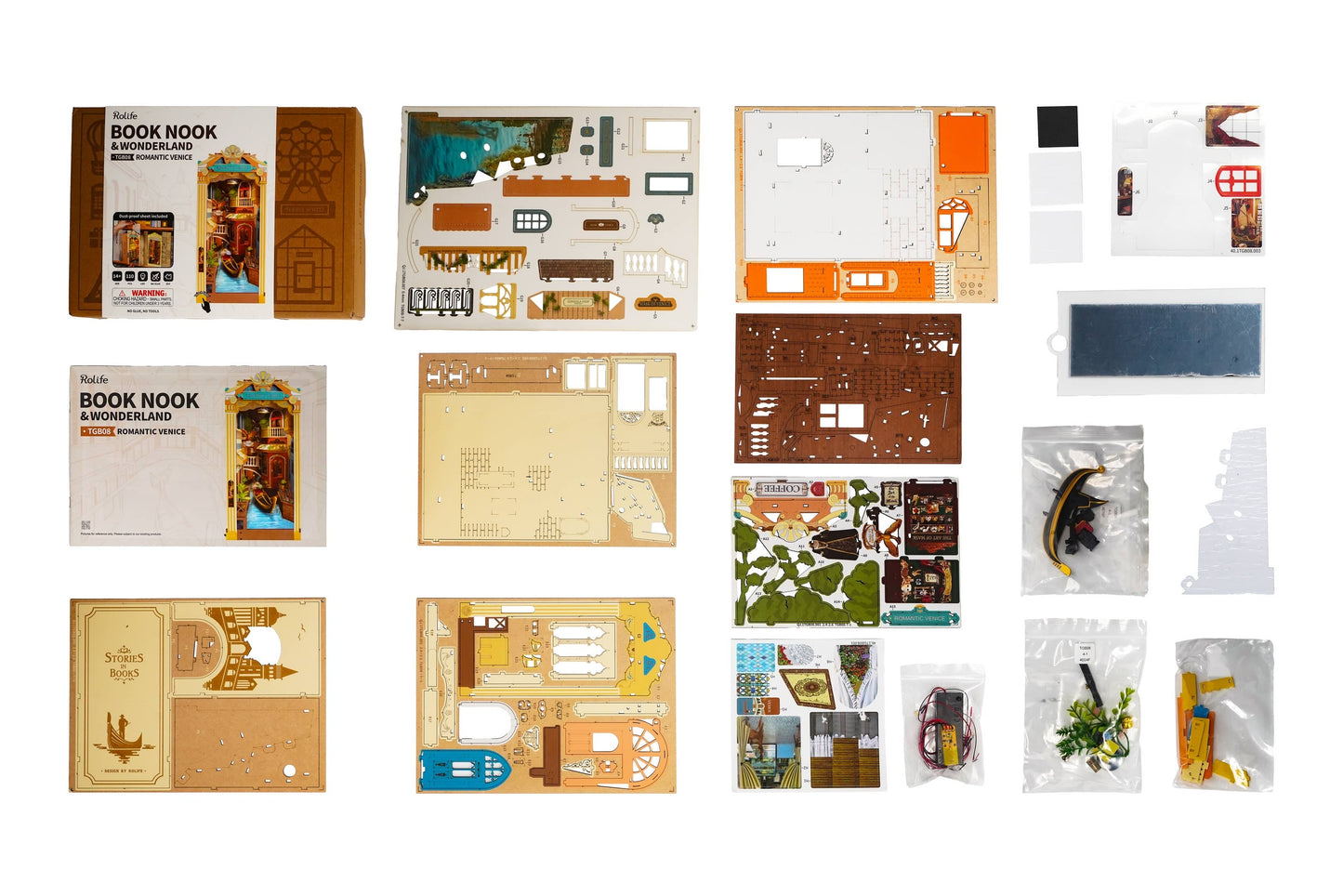 DIY Book Nook Kit: Romantic Venice with Dust Cover