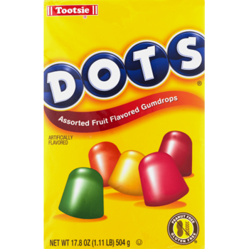 Tootsie Roll Family Size Box Line Dots Super 17.8oz