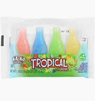Nik-L-Nip Tropical Mini Drinks, 4pk Wax Bottles