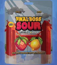 Final Boss Sour - Sour Strawberry Lemonade (Level 1) - Dried Fruit Candy