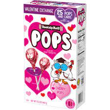 Tootsie Valentine Cherry Pop & Card Exchange