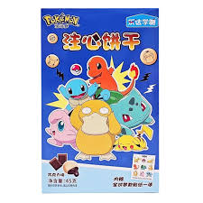Pokemon Filled Biscuit Chocolate Cookies 45g