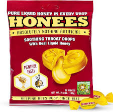 Honees Honey Liquid Cough Drops 20 Piece Bag