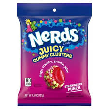 Nerds Juiced Gummy Clusters Peg 4.5oz