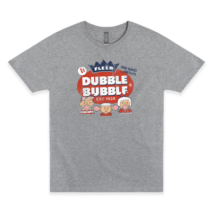 dubble bubble fleer free comics and fortunes bubble gum graphic t shirt officially licensed retro candy unisex tee