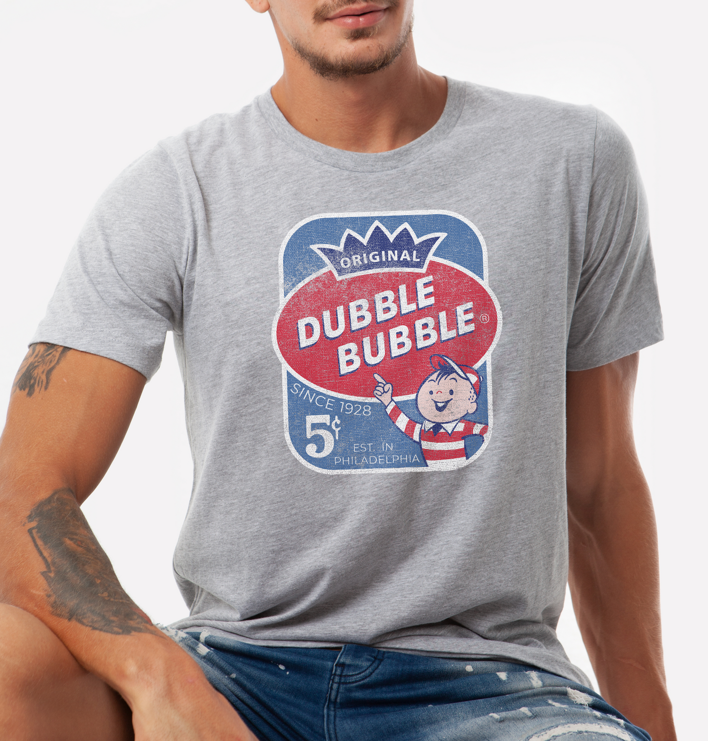 unisex dubble bubble original bubble gum shirt styled casually for candy lovers and nostalgic bubble gum fans