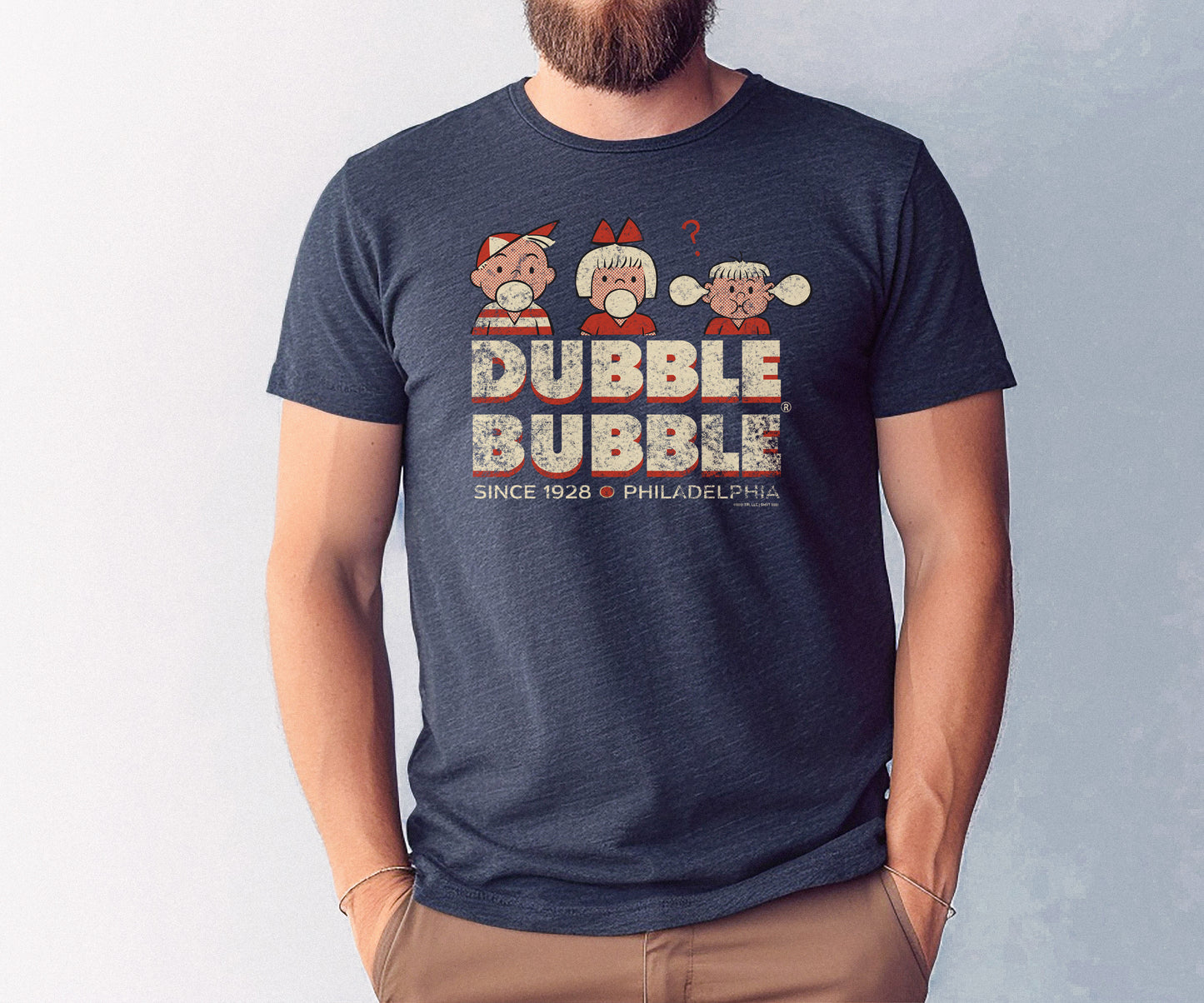 unisex dubble bubble retro gum shirt styled casually for candy lovers and nostalgic bubble gum fans