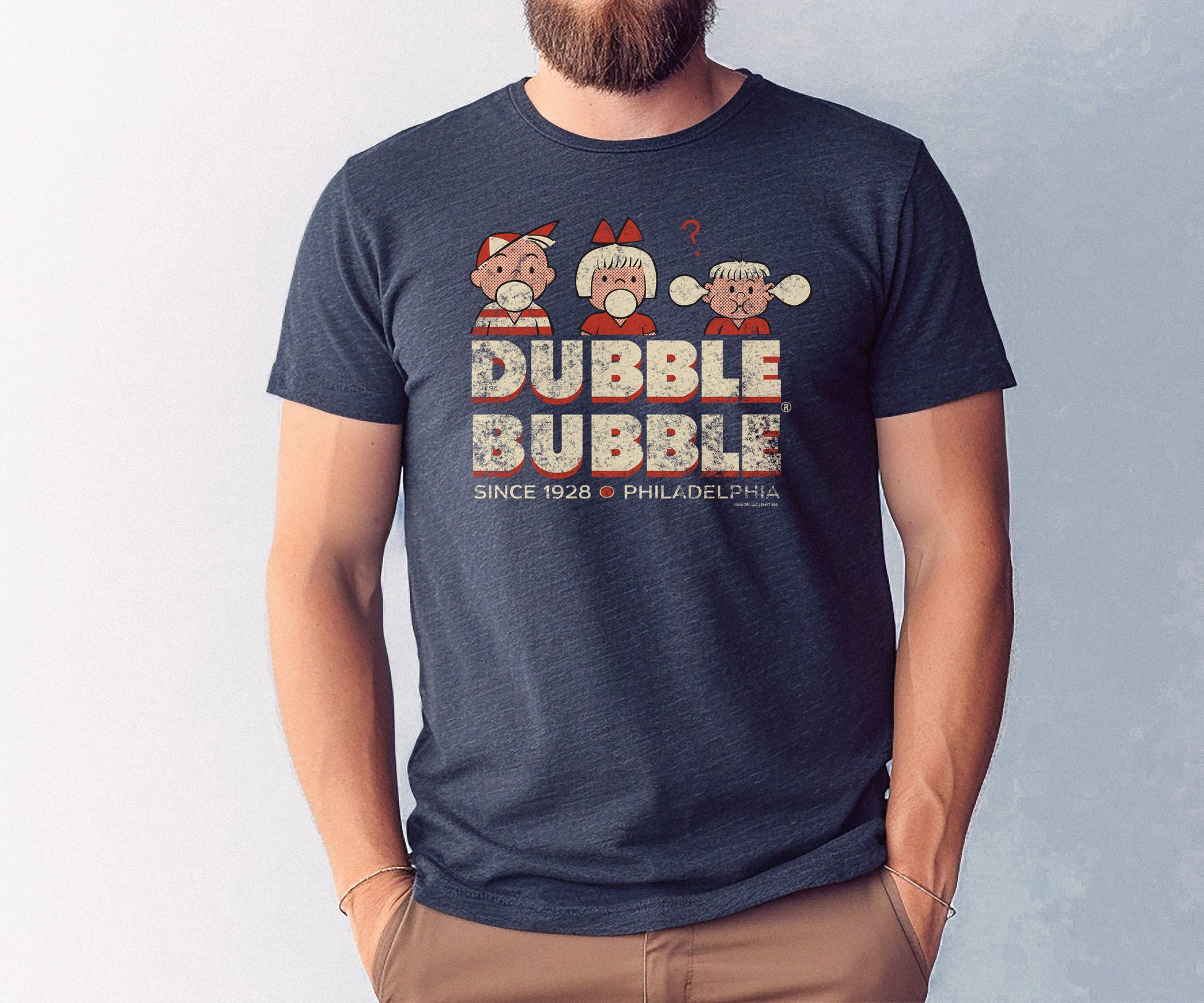 unisex dubble bubble retro gum shirt styled casually for candy lovers and nostalgic bubble gum fans