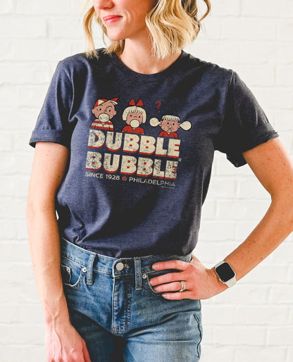 unisex dubble bubble retro gum shirt styled casually for candy lovers and nostalgic bubble gum fans