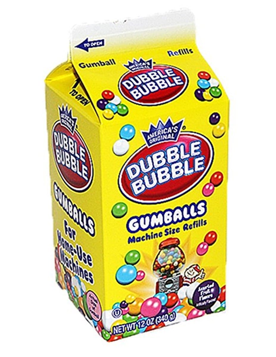 Dubble Bubble Gumballs – Machine Size Refill – 12oz Carton