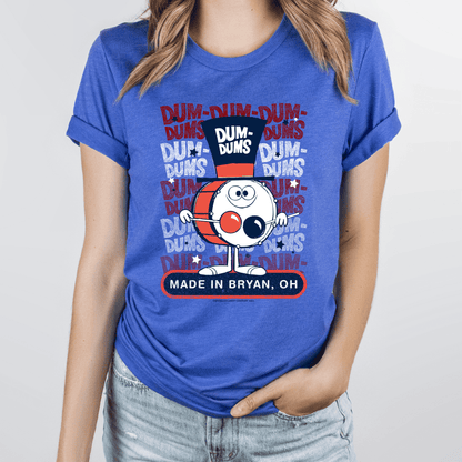 unisex dum dums candy t shirt styled casually retro sweets brand outfit nostalgic look