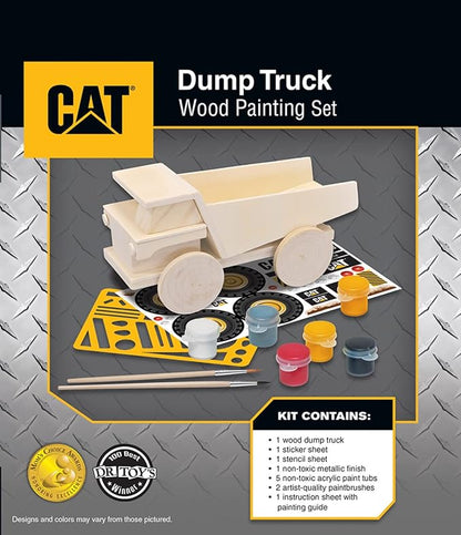Caterpillar Dump Truck Wood Paint Kit
