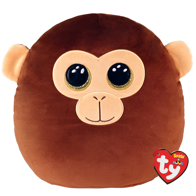 Beanie Babies: Dunston Monkey Brown Squish 14"