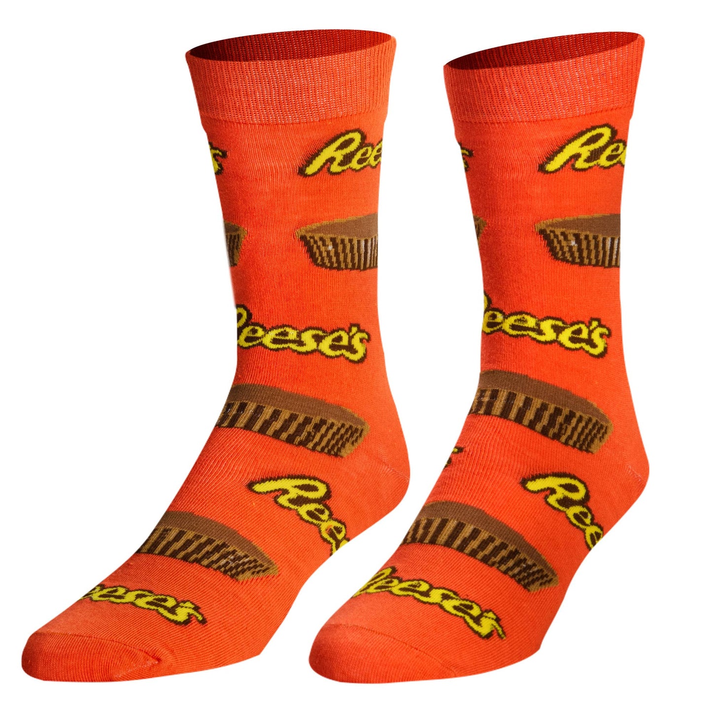 Reese's Cups  - Mens Crew Folded - Crazy Socks