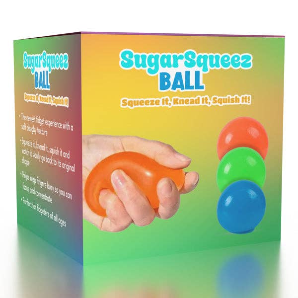 Showcase - SugarSqueez Squishy Fidget Sugar Stress Ball (1pc) Assorted Colors