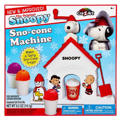 Cra-Z-Art - Snoopy Sno-Cone Machine Snow Cone Maker with Flavor Pack