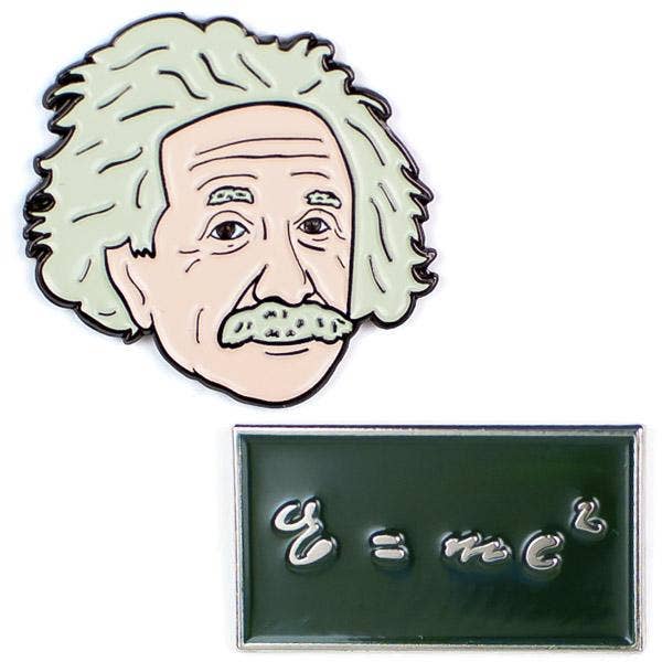 Einstein & E=mc2 Pins
